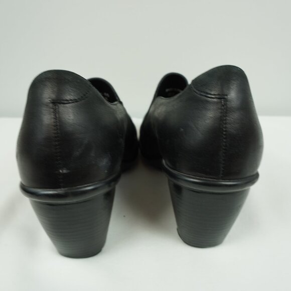 Dansko Black Slip On Heeled Shoe Size 9.5 - Picture 7 of 12